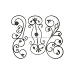 Wrought Iron Rosettes Elegant Ornamental