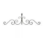 Customized Wrought Iron Rosettes Ornamental Accents