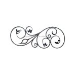 Wrought Iron Rosettes Elegant Accents