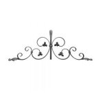 Custom Wrought Iron Rosettes Decor with Elegance