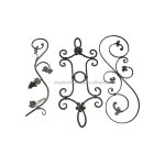 Wrought Iron Rosettes Adorn Space with Elegant