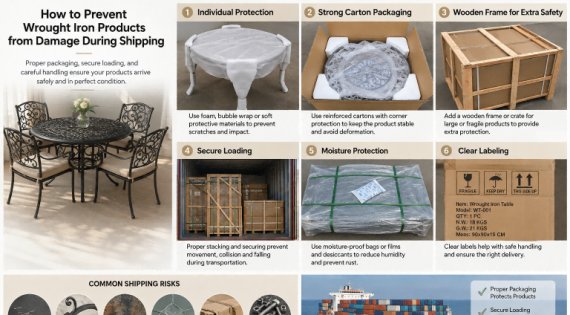 How to Prevent Wrought Iron Products from Damage During Shipping