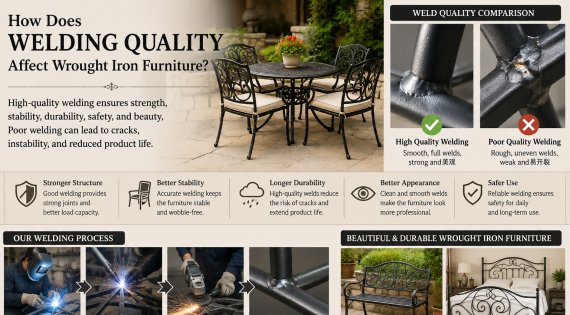 How Does Welding Quality Affect Wrought Iron Furniture?