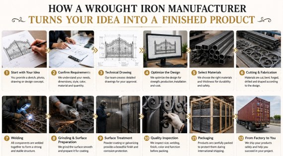 How a Wrought Iron Manufacturer Turns Your Idea into a Finished Product