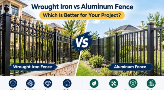 Wrought Iron vs Aluminum Fence: Which Is Better for Your Project?