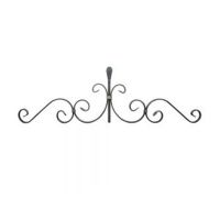Customized Wrought Iron Rosettes Ornamental Accents