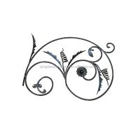 Customized Wrought Iron Rosettes Artistic Accents